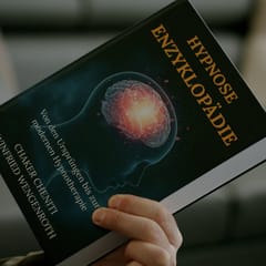 Das Buch Hypnose Enzyklopädie in einer Hand